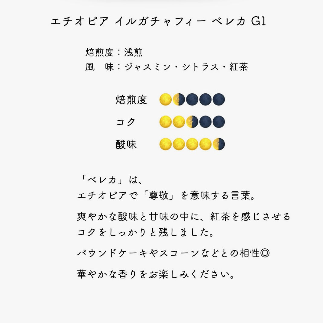 エチオピア イルガチャフィー ベレカ G1
